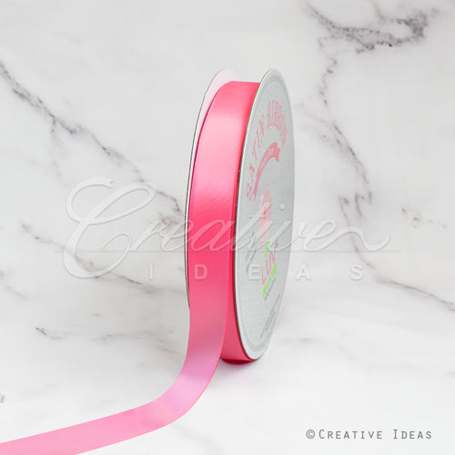 7/8" Single Face Satin Ribbon - 100 Yards (Baby Doll Pink)