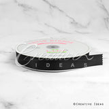 7/8" Single Face Satin Ribbon - 100 Yards (Black)