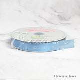 7/8" Single Face Satin Ribbon - 100 Yards (Blue Mist)