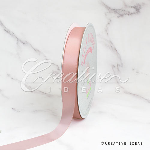 7/8" Single Face Satin Ribbon - 100 Yards (Blush)