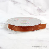7/8" Single Face Satin Ribbon - 100 Yards (Copper)