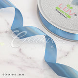 7/8" Single Face Satin Ribbon - 100 Yards (French Blue)