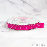 7/8" Single Face Satin Ribbon - 100 Yards (Hot Pink)