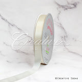 7/8" Single Face Satin Ribbon - 100 Yards (Ivory)