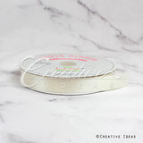 7/8" Single Face Satin Ribbon - 100 Yards (Ivory)