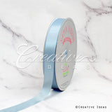 7/8" Single Face Satin Ribbon - 100 Yards (Light Blue)