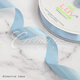 7/8" Single Face Satin Ribbon - 100 Yards (Light Blue)