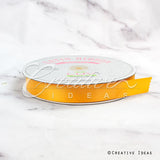 7/8" Single Face Satin Ribbon - 100 Yards (Light Gold)