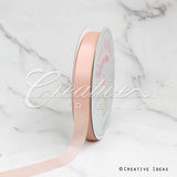 7/8" Single Face Satin Ribbon - 100 Yards (Light Peach)
