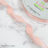 7/8" Single Face Satin Ribbon - 100 Yards (Light Peach)