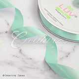 7/8" Single Face Satin Ribbon - 100 Yards (Mint Green)