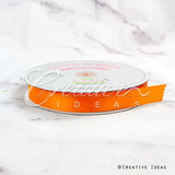 7/8" Single Face Satin Ribbon - 100 Yards (Orange)
