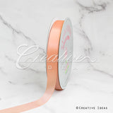 7/8" Single Face Satin Ribbon - 100 Yards (Peach)