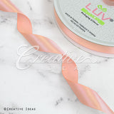 7/8" Single Face Satin Ribbon - 100 Yards (Peach)