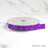 7/8" Single Face Satin Ribbon - 100 Yards (Plum)