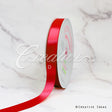 7/8" Single Face Satin Ribbon - 100 Yards (Red)
