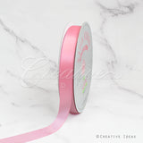 7/8" Single Face Satin Ribbon - 100 Yards (Rose)