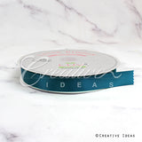 7/8" Single Face Satin Ribbon - 100 Yards (Teal)