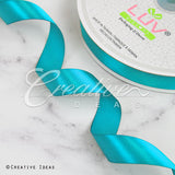 7/8" Single Face Satin Ribbon - 100 Yards (Turquoise)