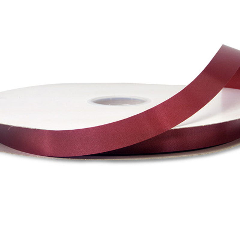 7/8"x100 yard Burgundy Polyester Satin Gift Ribbon
