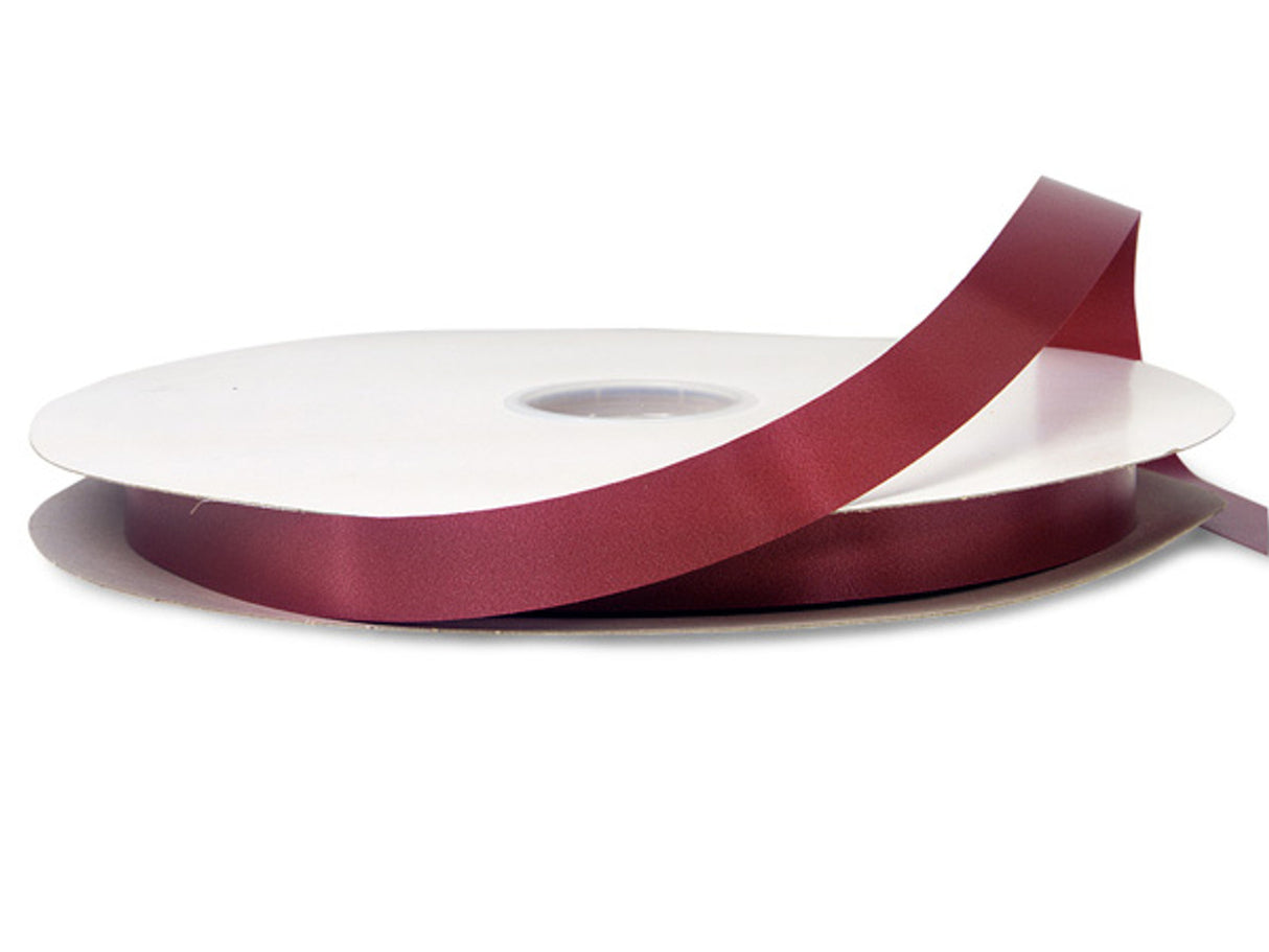 7/8"x100 yard Burgundy Polyester Satin Gift Ribbon
