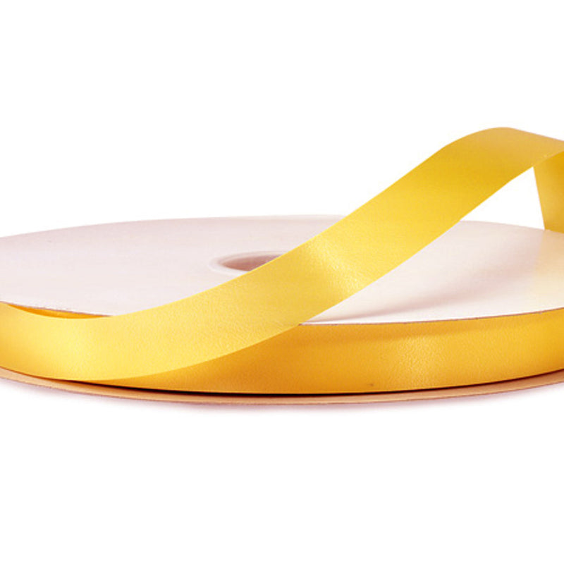 7/8"x100 yard Gold Yellow Polyester Satin Gift Ribbon
