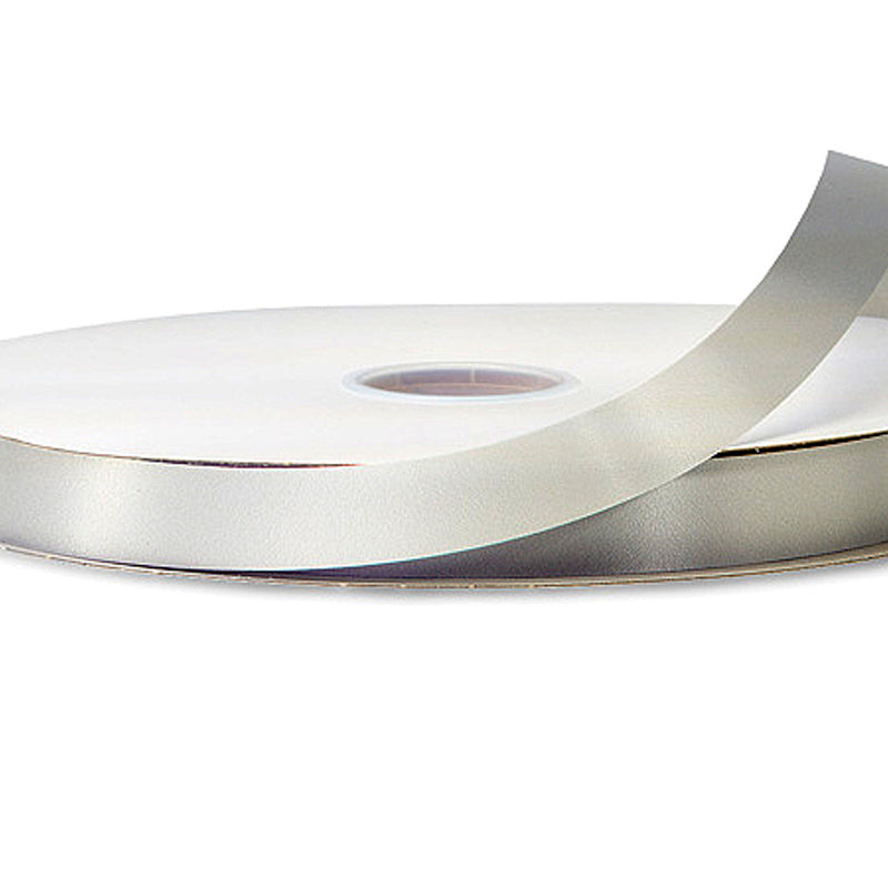 7/8"x100 yard Silver Polyester Satin Gift Ribbon