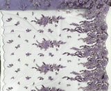Beaded 3D Floral Lace Mesh