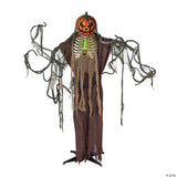 7 Ft. 2 1/2" Light-Up Jack-O’-Lantern Man Animated Prop Standing Halloween Decoration