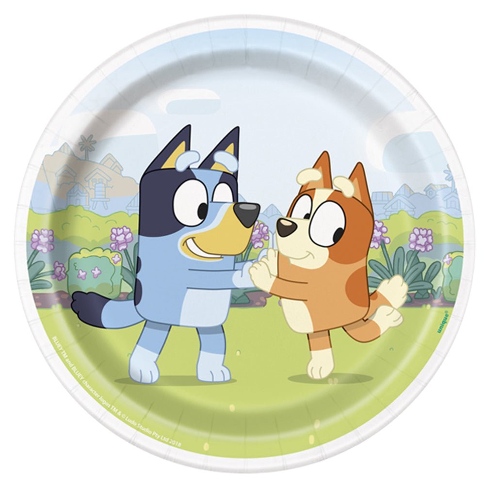 Bluey Round Dessert Plates 8 Pack