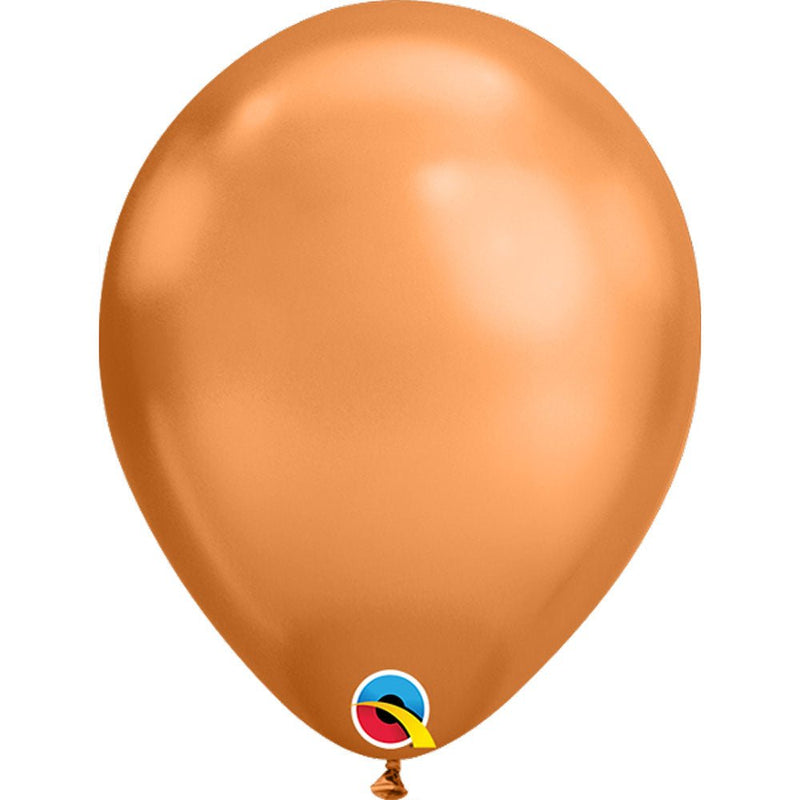Latex Balloons 7 Inch Chrome Copper
