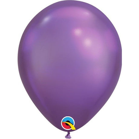 Latex Balloons 7 Inch Chrome Purple
