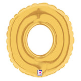 Foil Balloon Girls Boys Number 0 Gold Megaloon