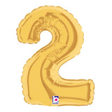 Foil Balloon Number 2 Gold Megaloon