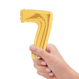 Gold Number 7 Foil Balloon