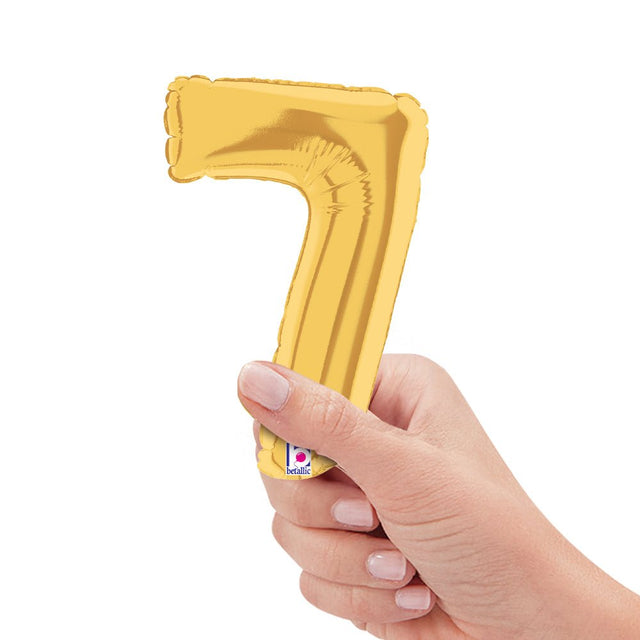 Gold Number 7 Foil Balloon