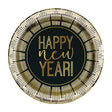 New Years Foil Plates 7 Inch 8 Pack
