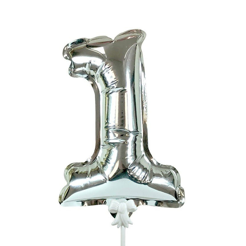 Foil Balloon Number 1 Silver