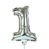 Foil Balloon Number 1 Silver