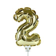 Gold Foil Number 2 Balloon
