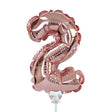 Foil Balloon Number 2 Rose Gold