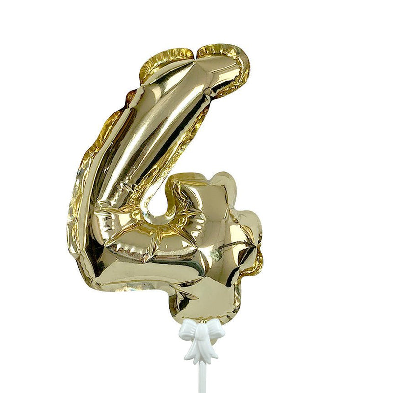 Foil Balloon Number 4 Gold