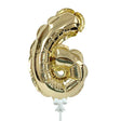 Foil Balloon Number 6 Gold