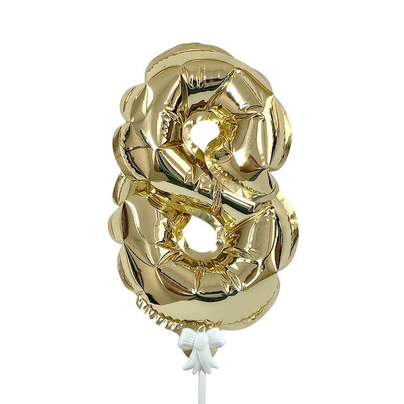Gold Foil Number 8 Balloon
