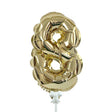 Gold Foil Number 8 Balloon