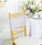 Sequin Spandex Chair Bands Platinum 7x13