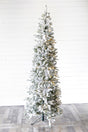 7.5' Snowcrest Pencil Pine Artificial Christmas Tree with 500 Color-Changing Lights