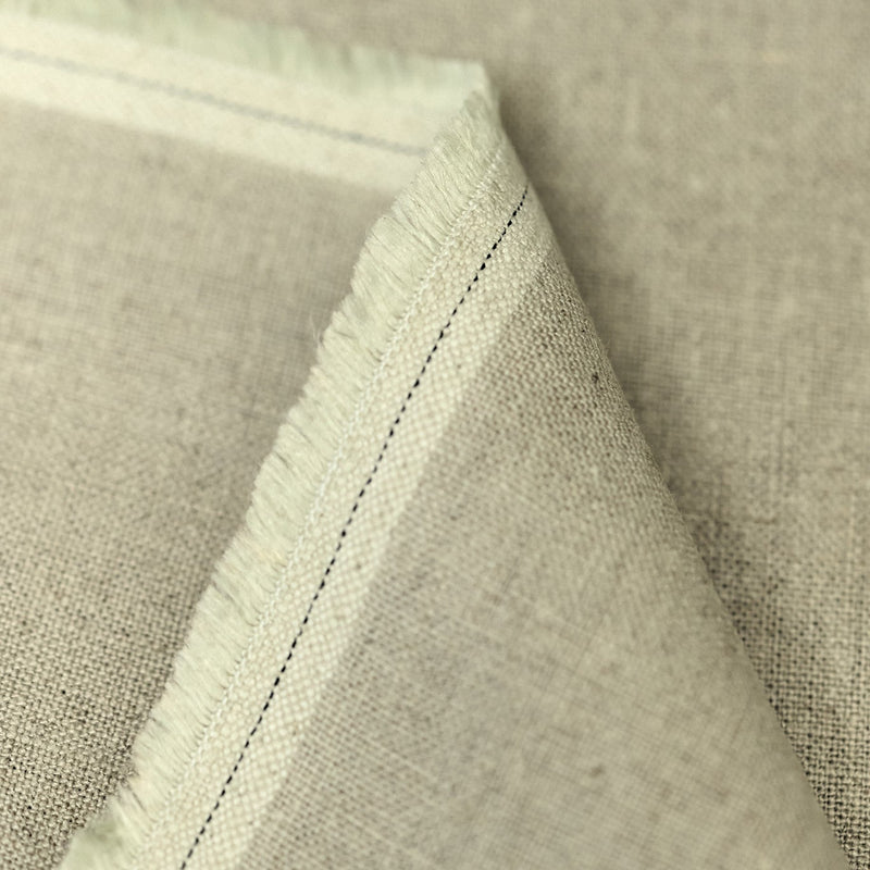 Pure Linen Sage Natural Fabric