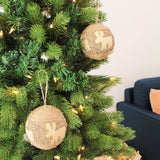 10cm Ball Reindeer Ornament 2 Pcs