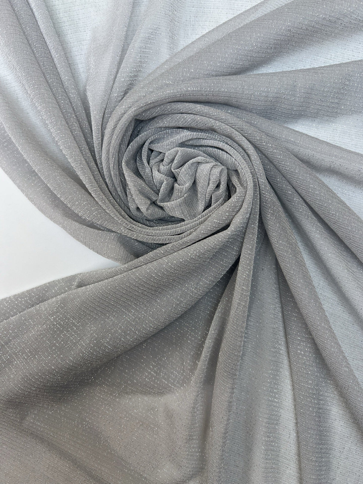Silver Lurex Knitted Fabric